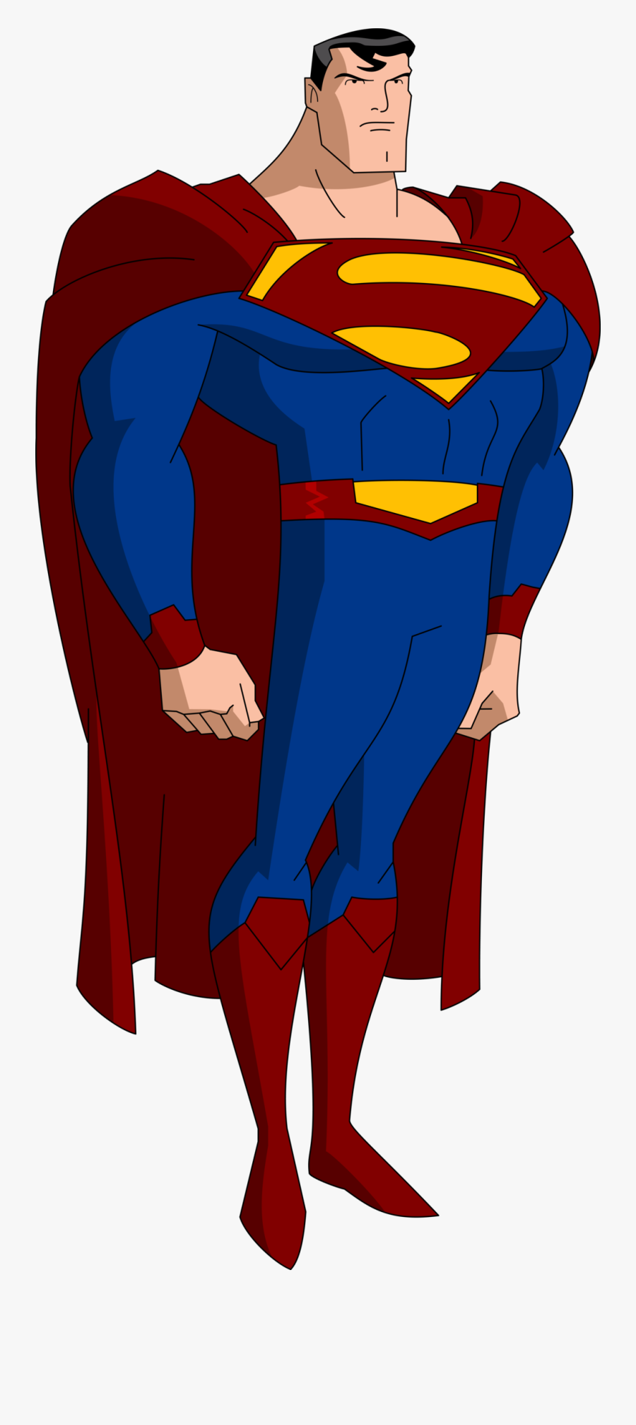 Clip Art Superman Jokingart Superman Clipart Inside - Super Man Bruce Timm, Transparent Clipart