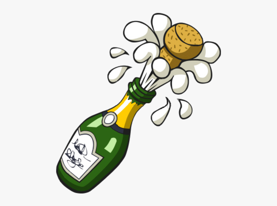 Bottle Of Champagne Clipart, Transparent Clipart