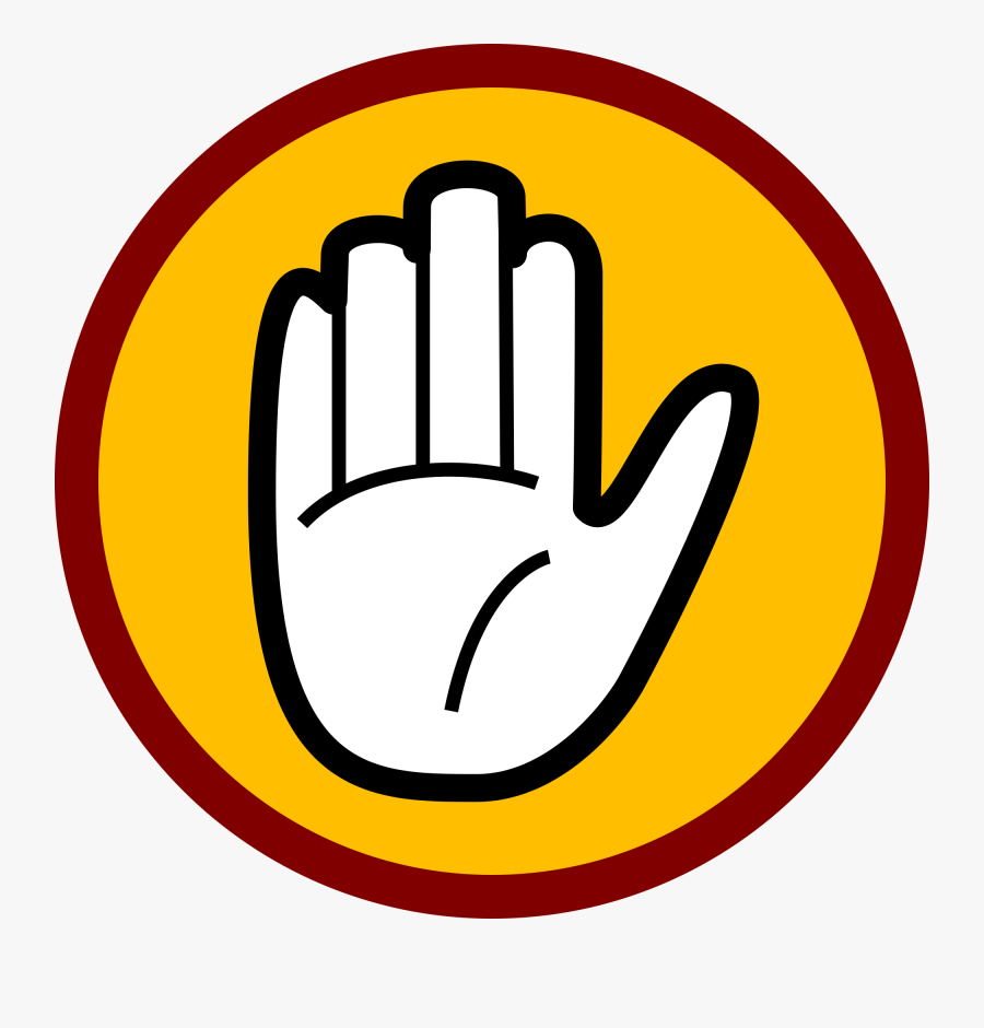 Wait Clipart Stop - Stop Hand, Transparent Clipart