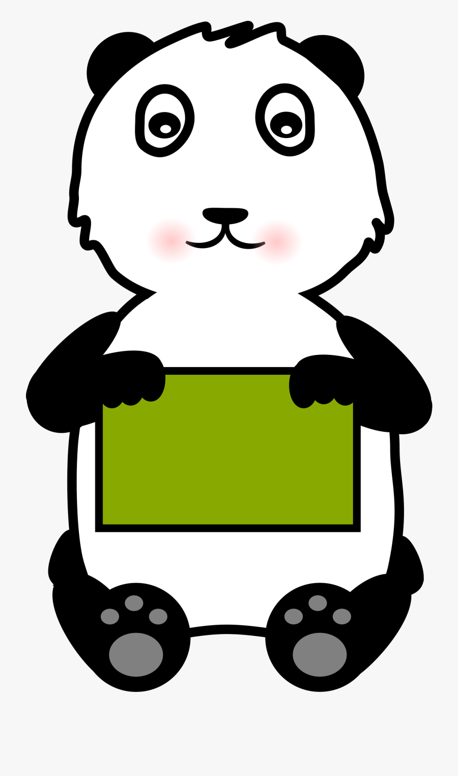 A Stop Sign Clipart, Vector Clip Art Online, Royalty - Giant Panda, Transparent Clipart