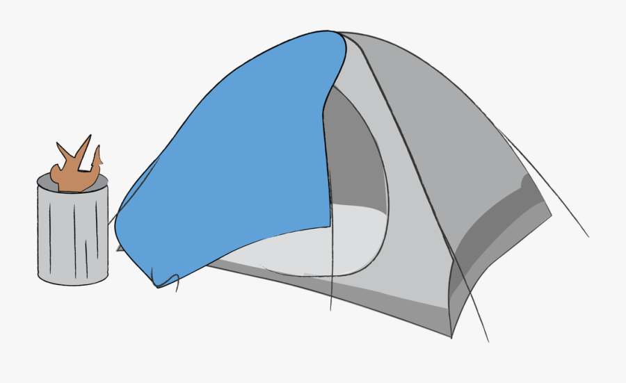 Tent Clipart Hiking - Tent, Transparent Clipart