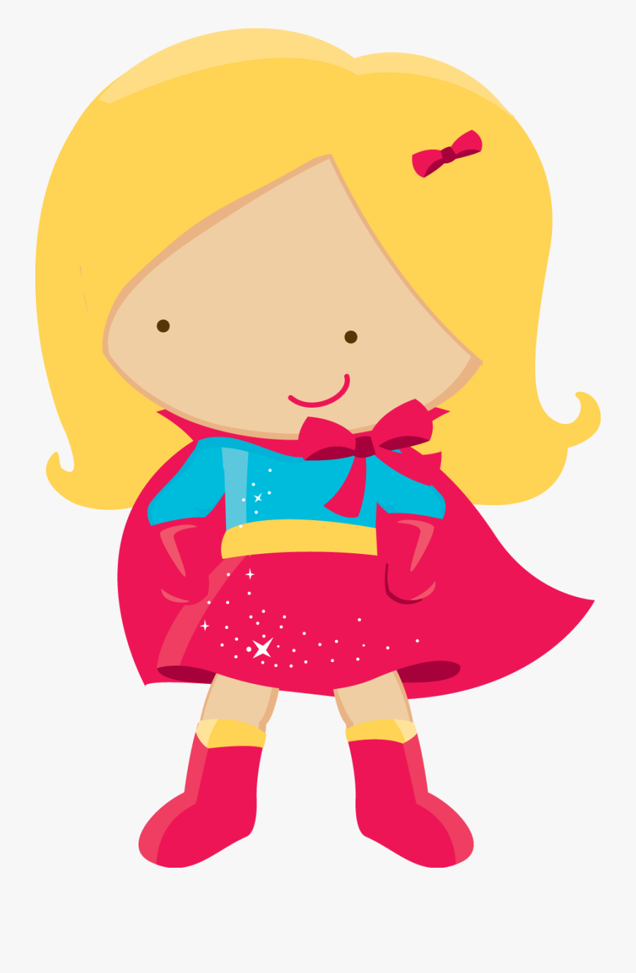 Niñas Super Heroes Dibujos, Transparent Clipart