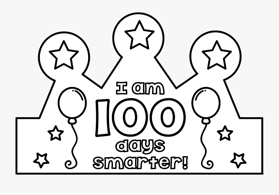 Am 100 Days Smarter Crown, Transparent Clipart