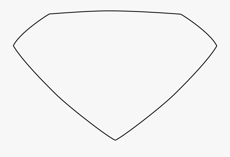 Superman Clipart Badge - Heart, Transparent Clipart