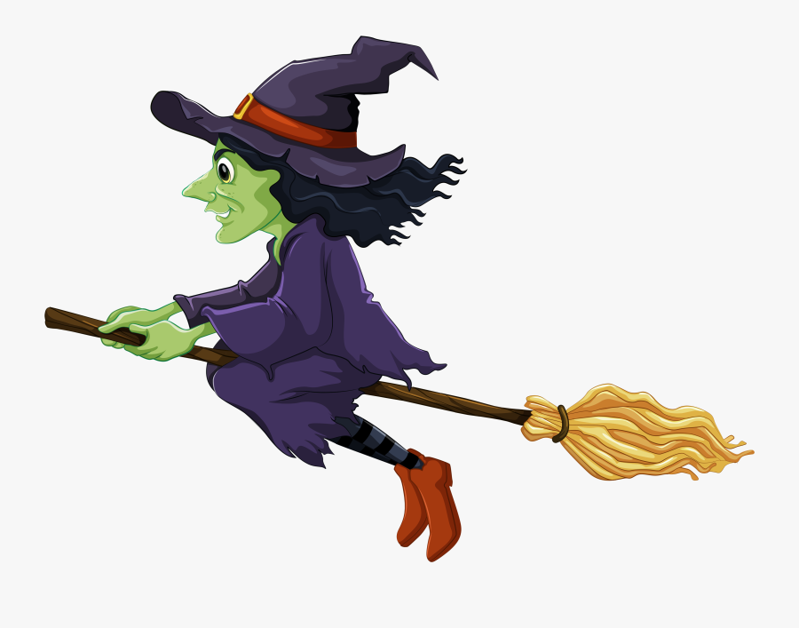 Clipart Halloween Witch - Witch Clipart Transparent Background, Transparent Clipart
