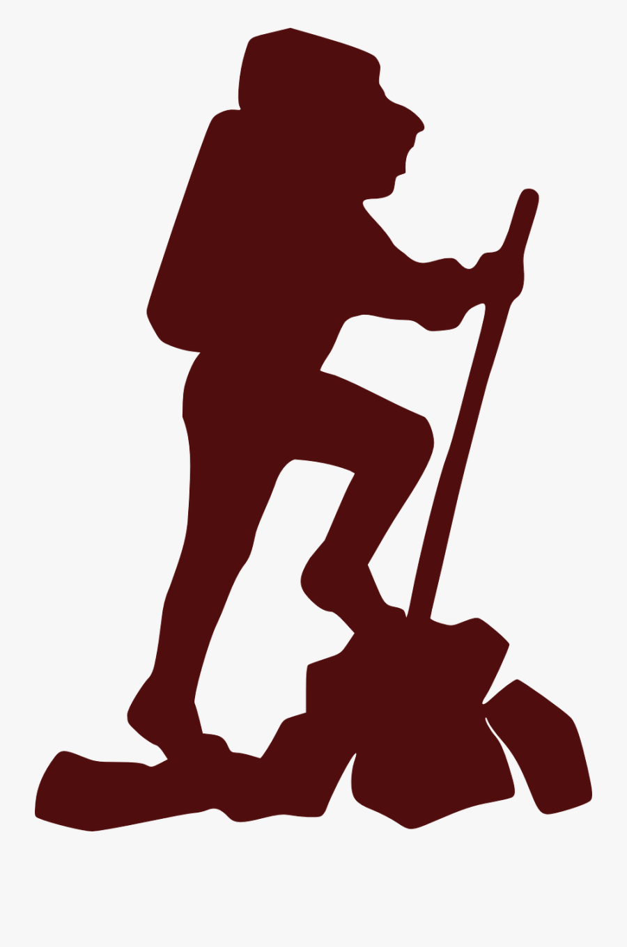 Hiker Clip Art, Transparent Clipart