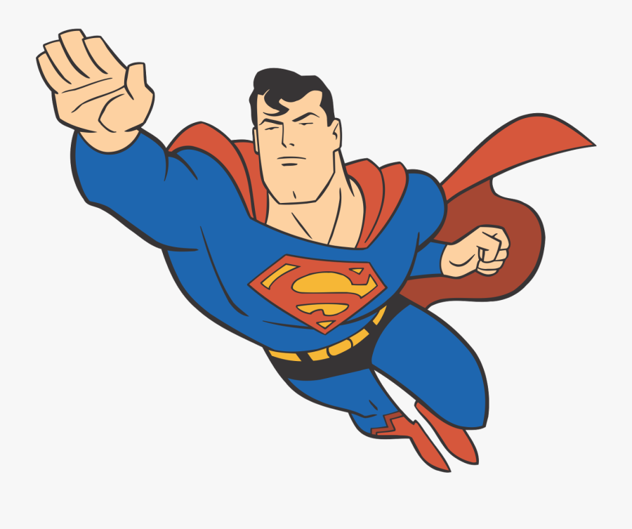 Superman Logo Clipart Manly - Cartoon Characters In Action, Transparent Clipart