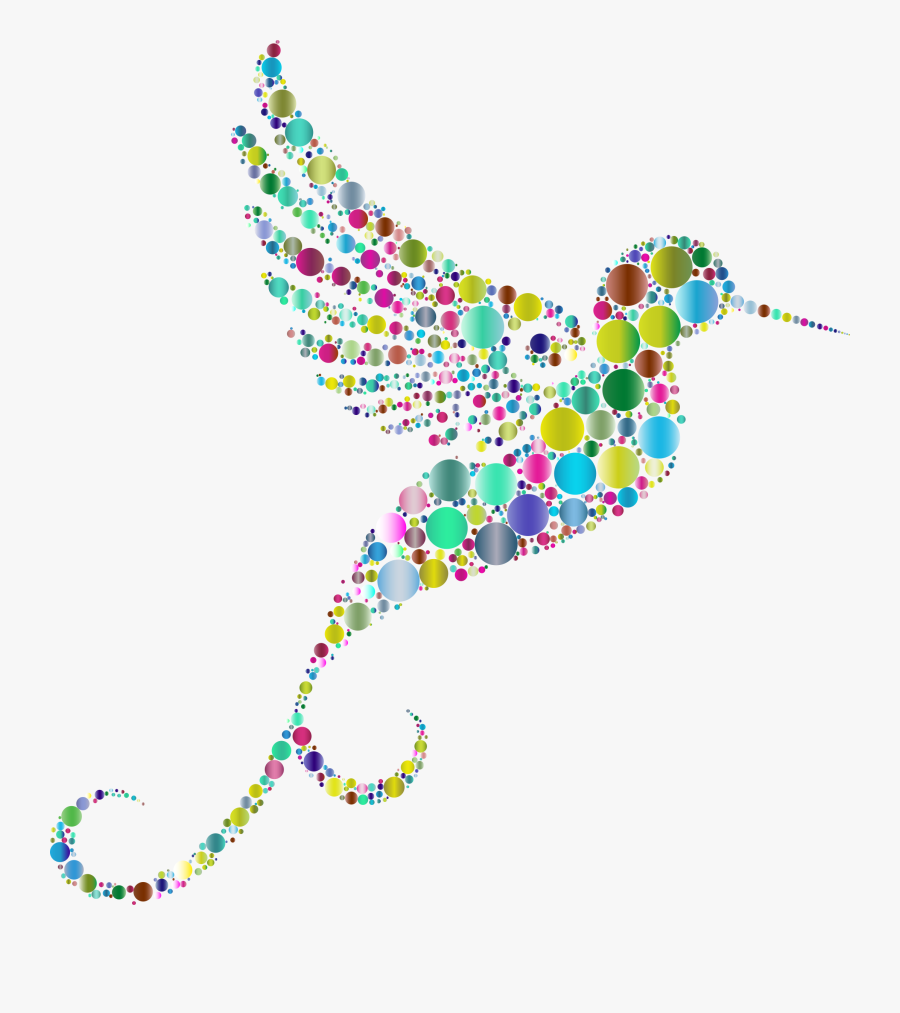 Transparent Hummingbirds And Flowers Clipart - Clip Art Image Of Hummingbird, Transparent Clipart