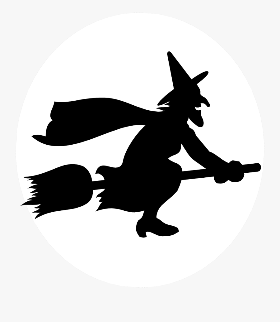 Thumb Image - Witch Flying On A Broomstick, Transparent Clipart