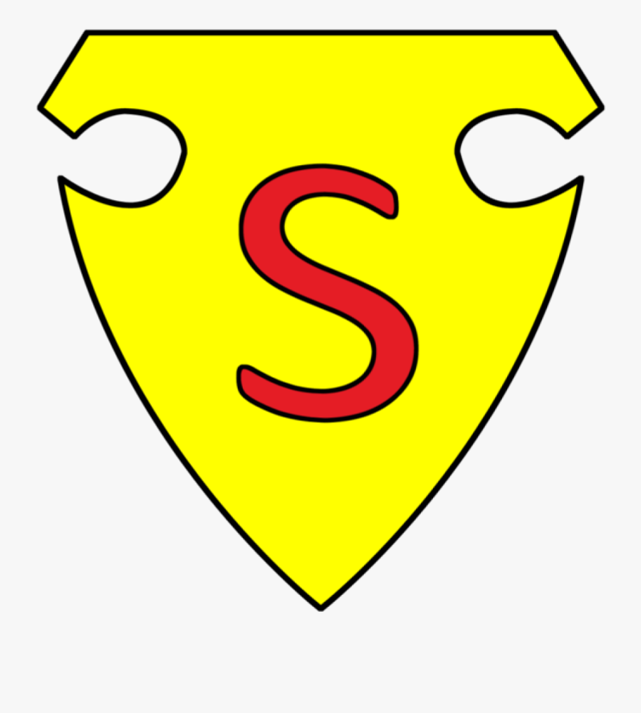 Superman Clipart Crest Pencil And Inlor Superman - Superman First Logo Png, Transparent Clipart