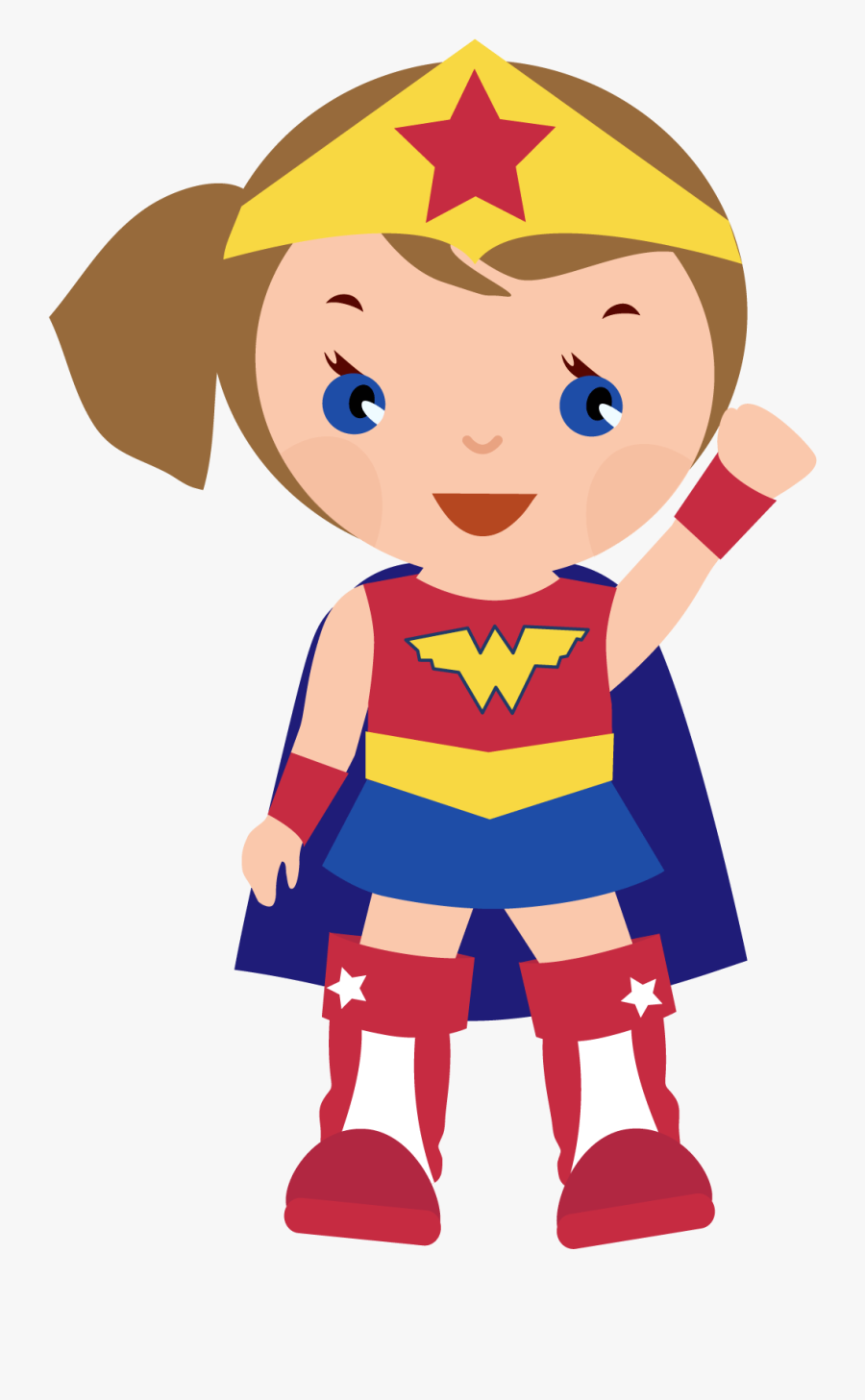 Girl Super Hero Clip Art, Transparent Clipart