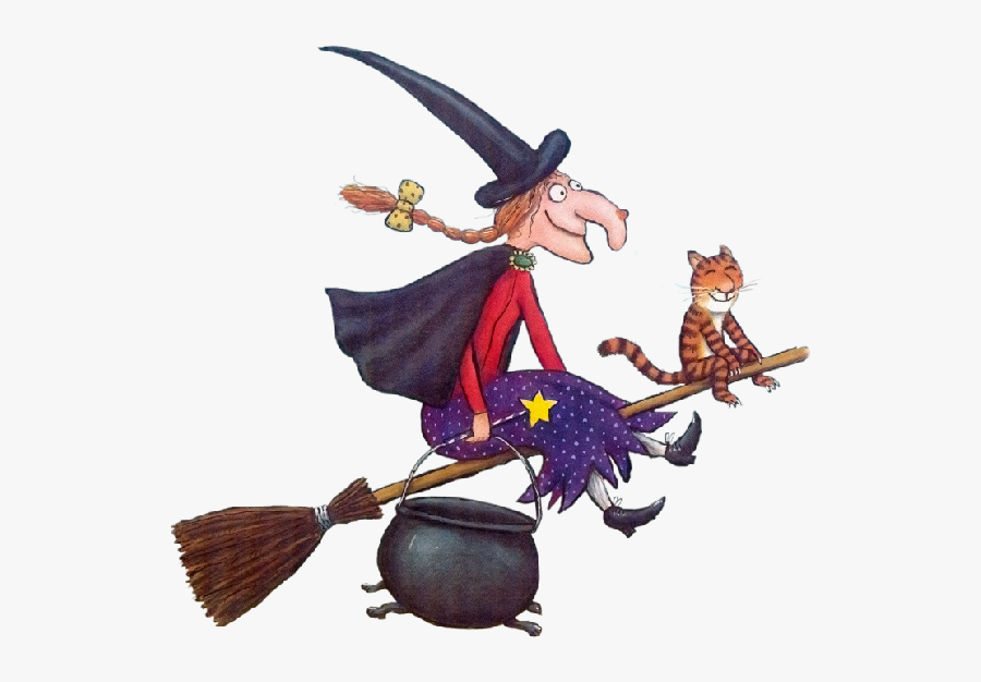 Witch With Cat - Witch From Room On The Broom, Transparent Clipart