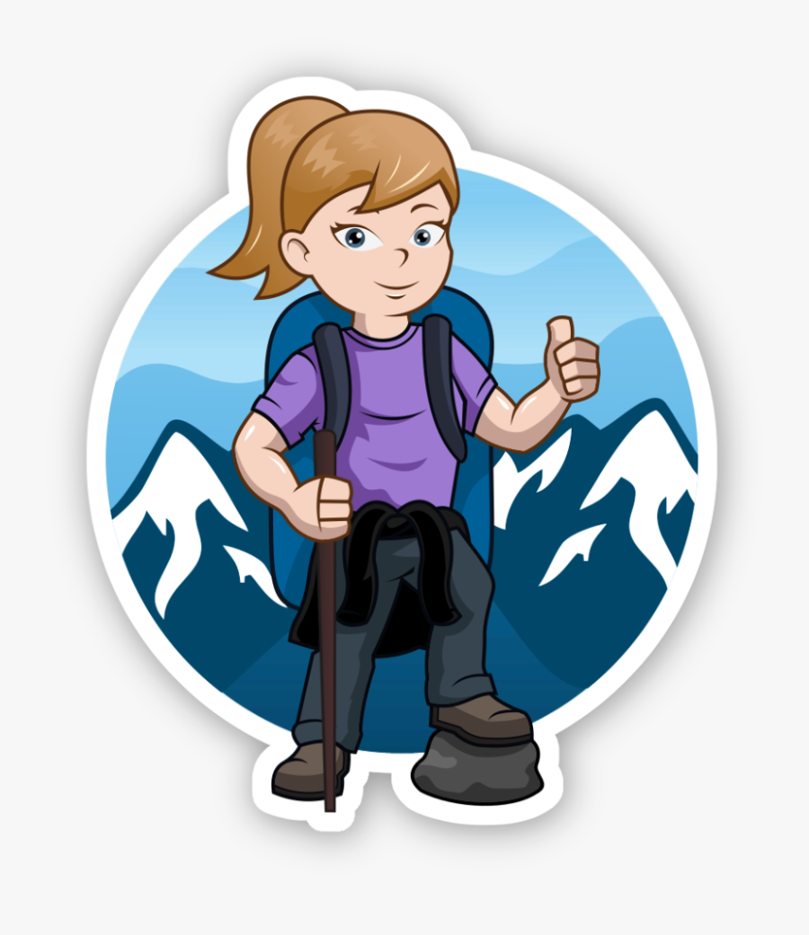 Hiking Clipart Rural Tourism - Cartoon, Transparent Clipart