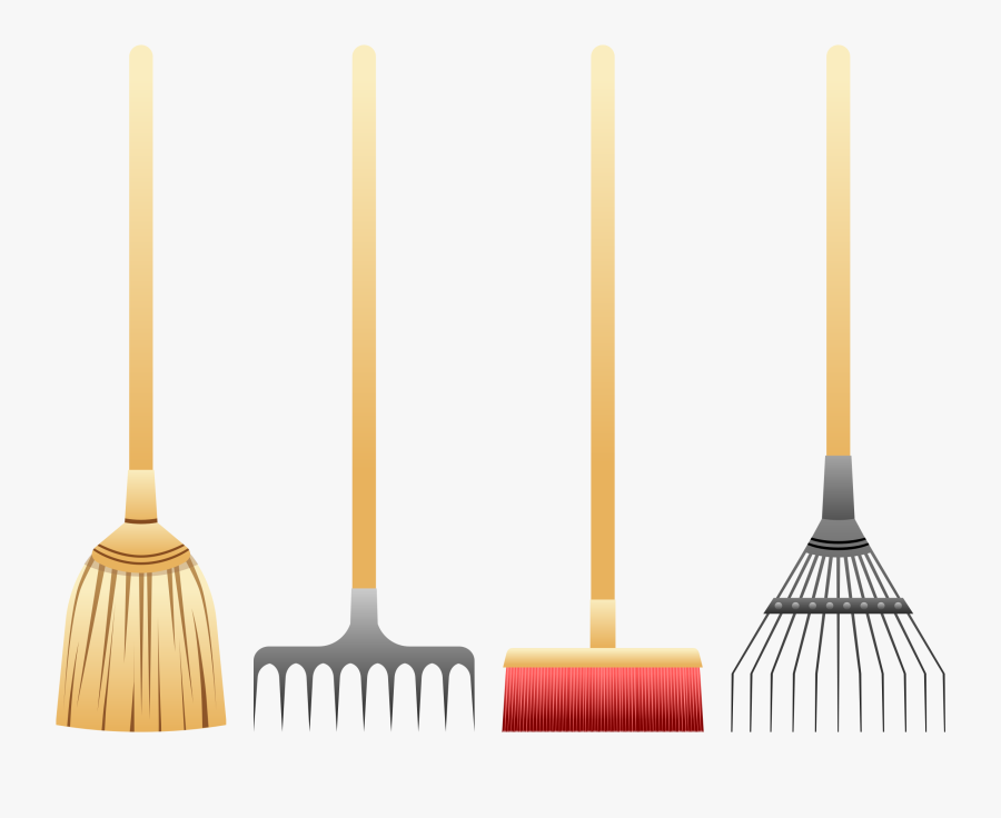 Cleaning Clipart Broom - Clipart Rake Broom, Transparent Clipart
