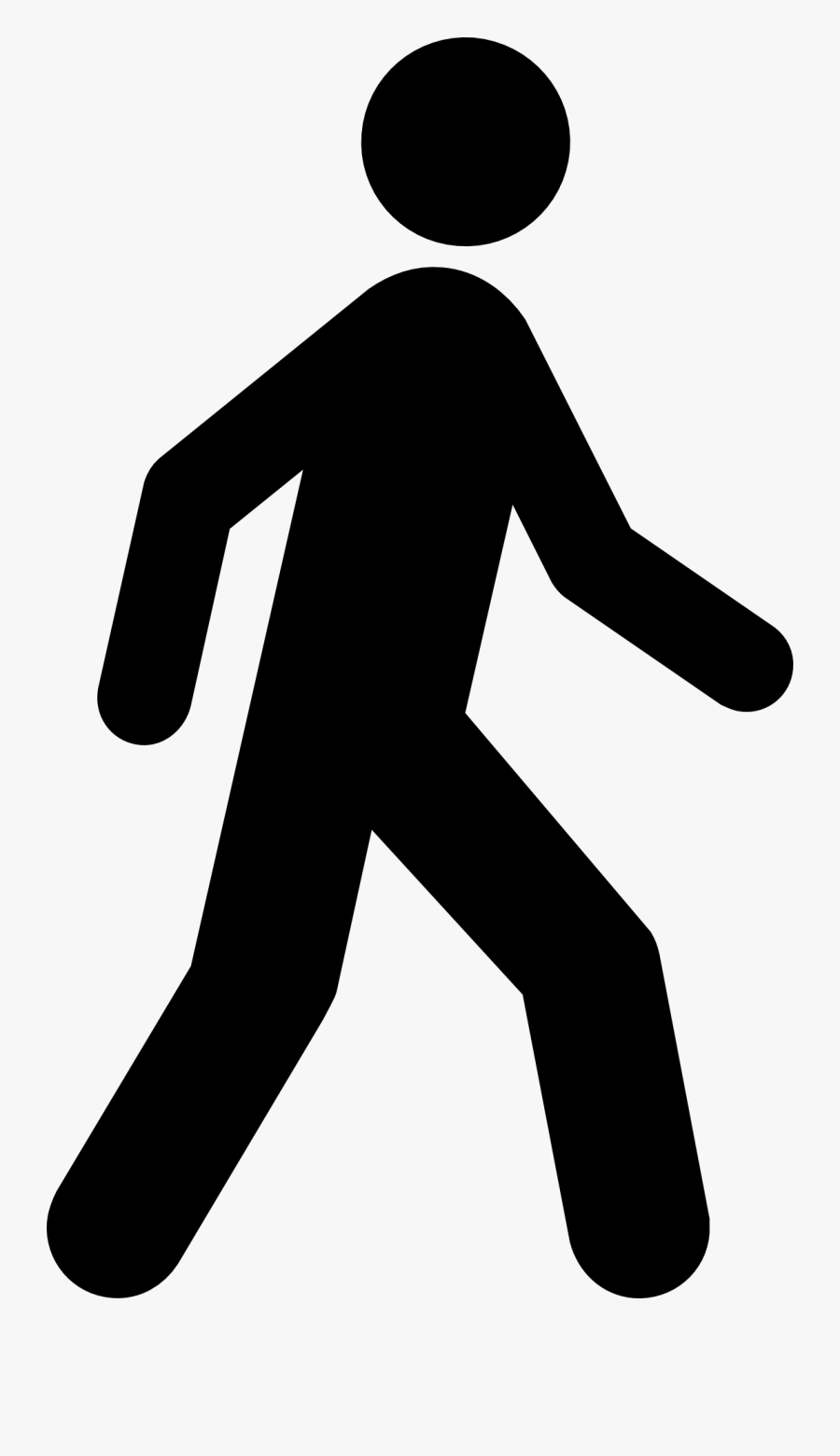 Clip Library Download Hiking Drawing Man - Walking Stick Figure Png, Transparent Clipart