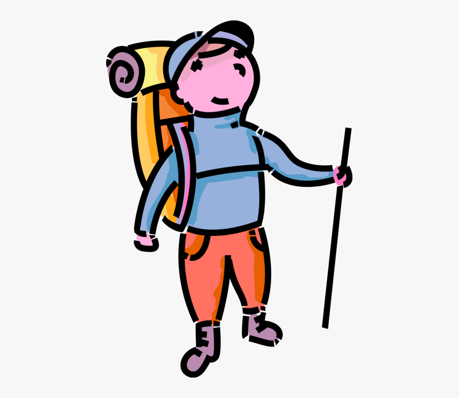 Hiking Clipart Outdoor Activity - Youth Hiker, Transparent Clipart