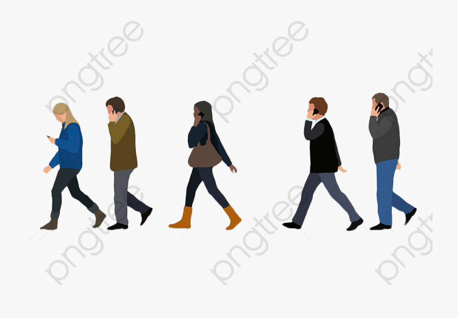Walking Characters Of Cartoon - Team , Free Transparent Clipart