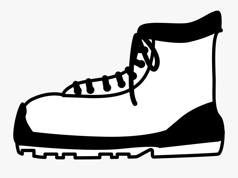 Outdoor Shoe,area,monochrome Photography - Sketsa Gambar Sepatu Boots, Transparent Clipart