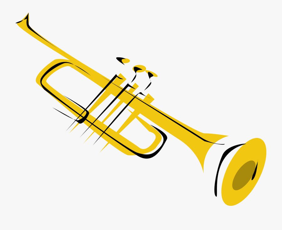 Trumpet Clip Art, Transparent Clipart