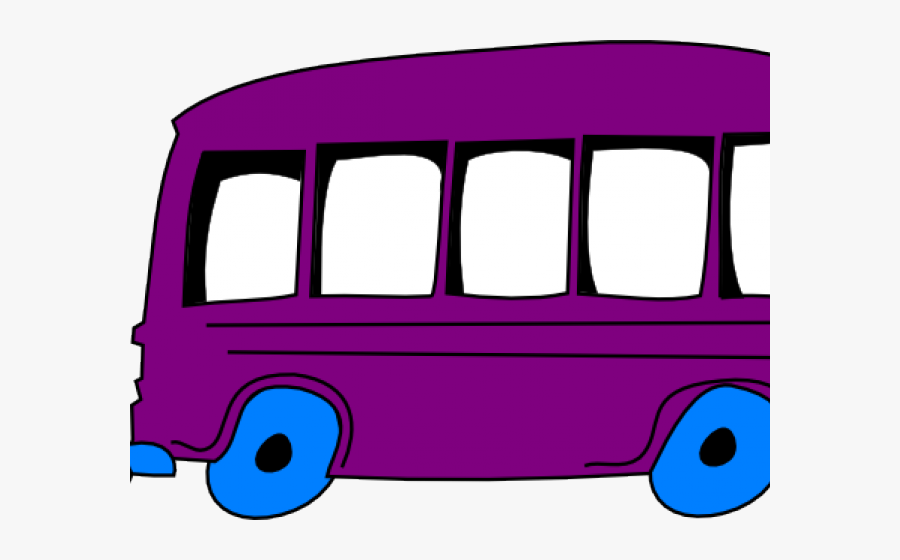 Delivery Clipart Daycare Van - Purple Bus Clip Art, Transparent Clipart