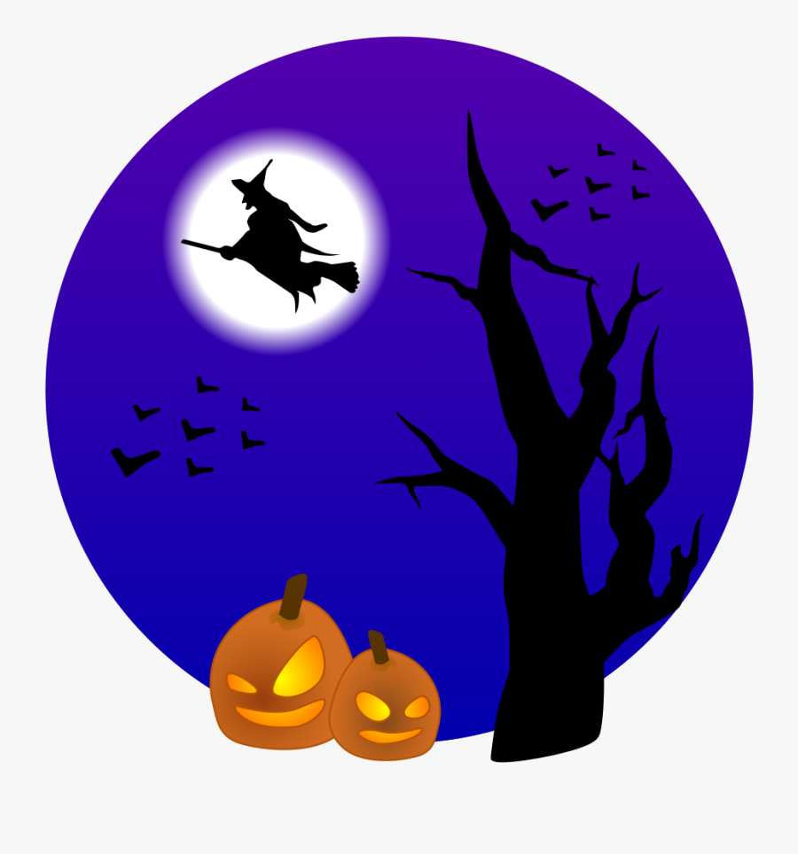 Witch On Broom - Trunk Or Treat Car Registration Form, Transparent Clipart