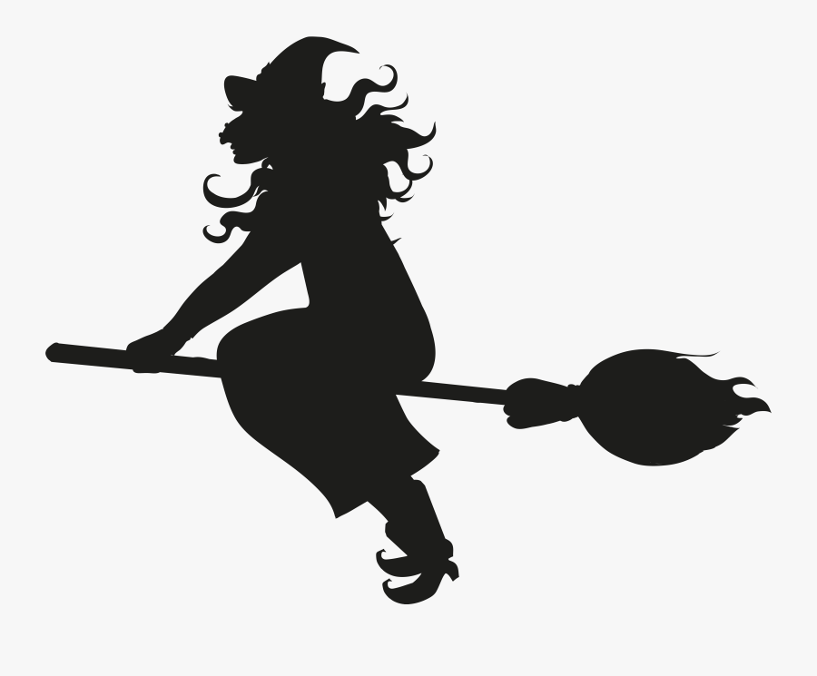 Flying Witch Silhouette Png Clip Artu200b Gallery Yopriceville, Transparent Clipart