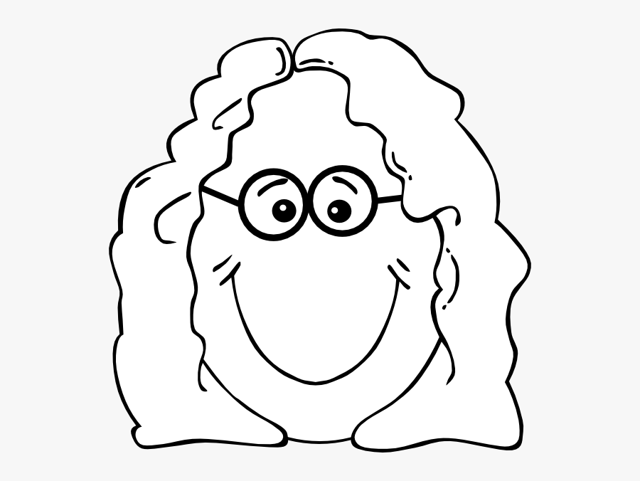 Clip Art Grandma Clipart Black And White - Grandma Faces Clipart Black And White, Transparent Clipart