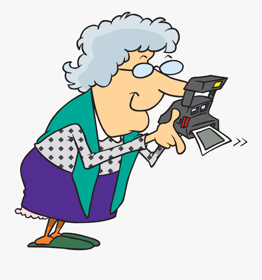 Transparent Grandma Clipart - Clipart Take A Photo Polaroid, Transparent Clipart