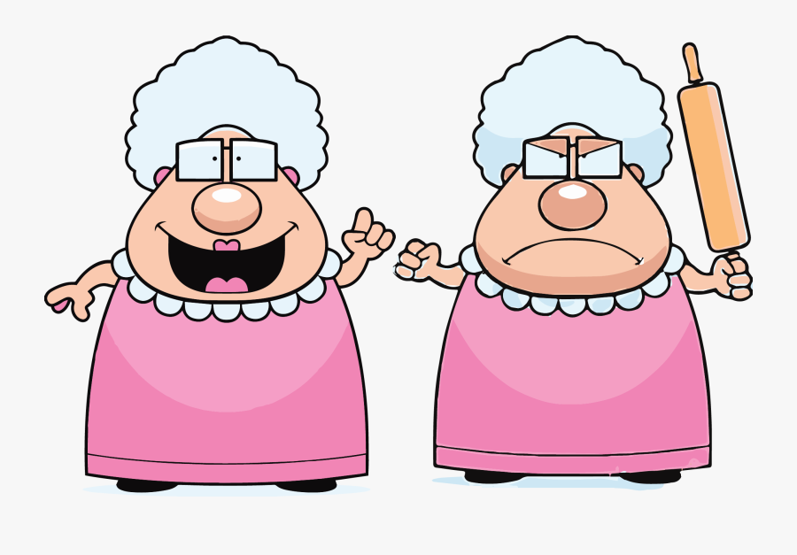 Picture Black And White Stock Clipart Grandma - Cartoon Grandma Transparent Background, Transparent Clipart