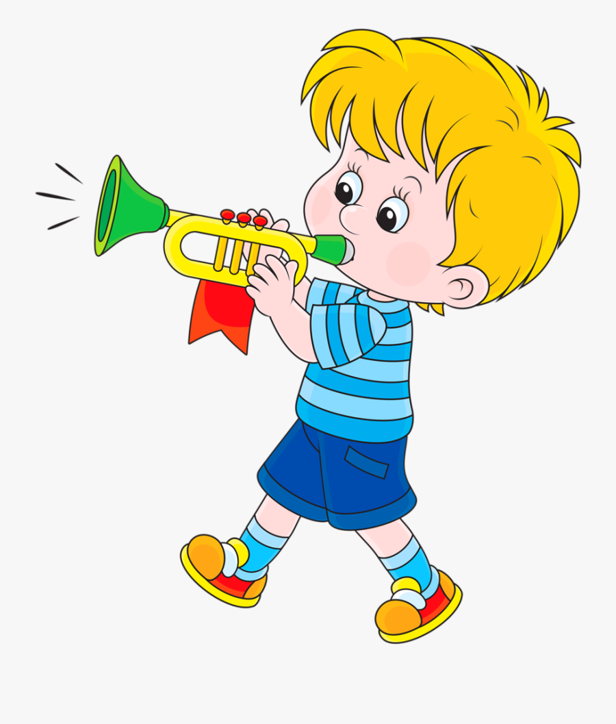 Dança * Música - Blow Trumpet Clipart, Transparent Clipart