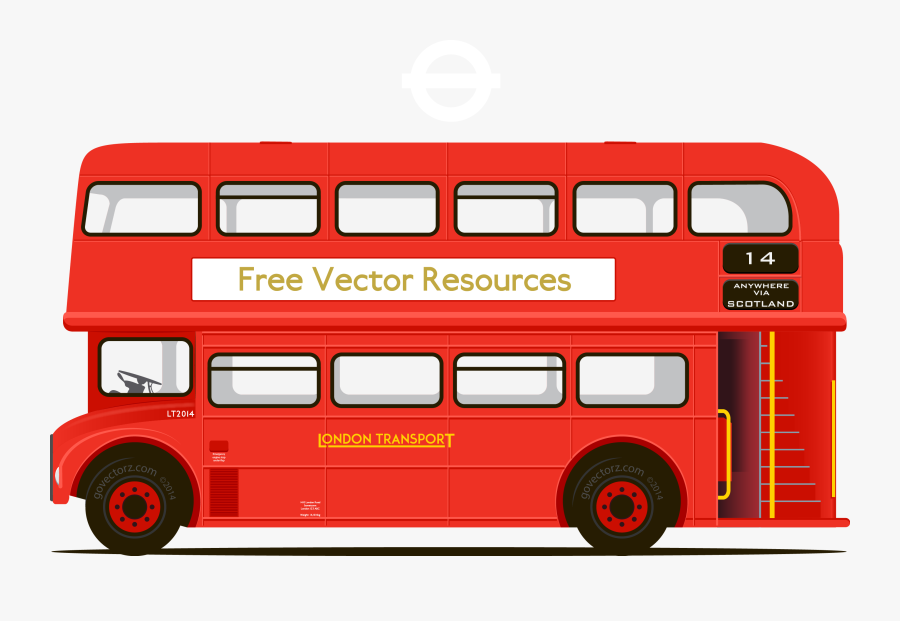 Double - Double Decker Vector Png, Transparent Clipart
