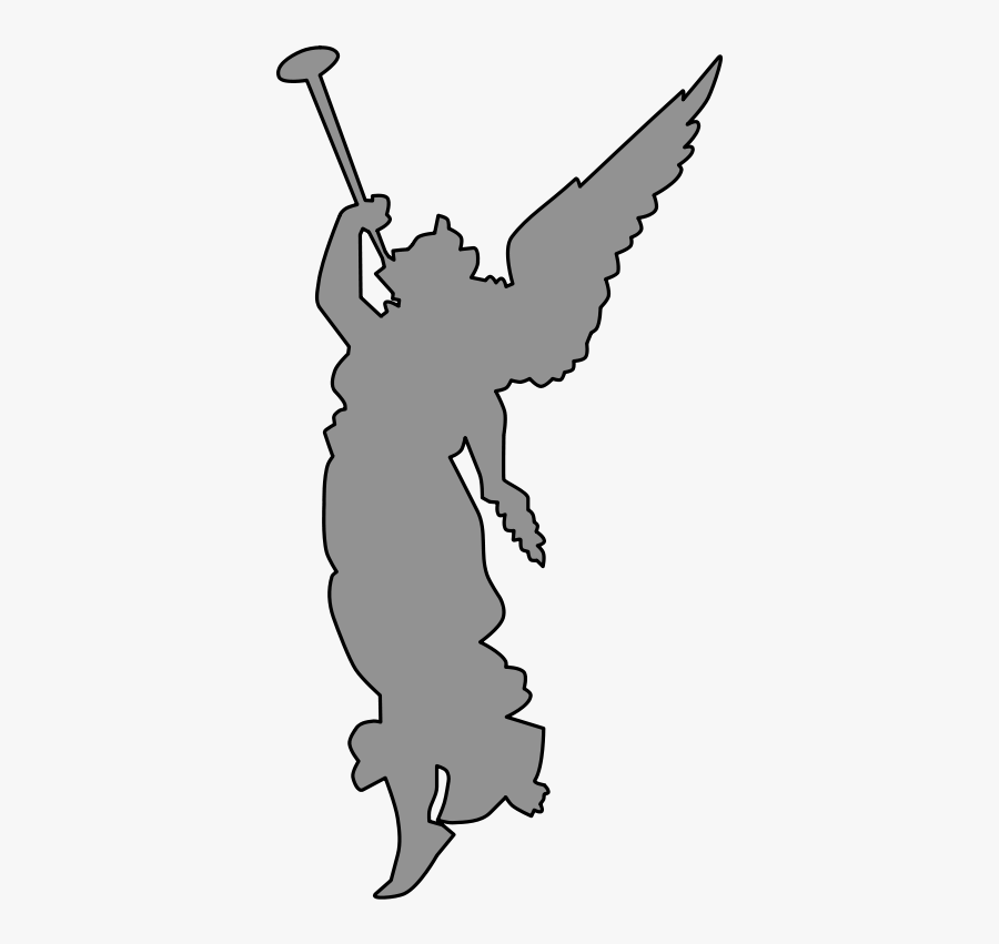 Angel Playing Trumpet - Angel Playing Trumpet Clipart, Transparent Clipart