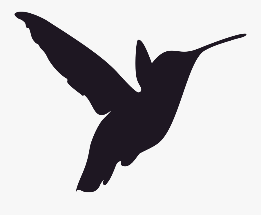 Stencil Hummingbird, Transparent Clipart
