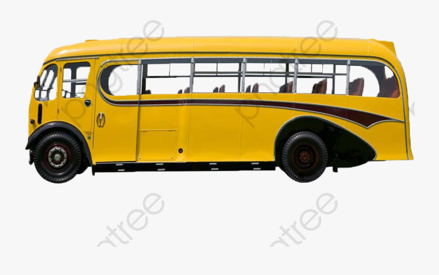 Bus Clipart Vintage - Bus Psd, Transparent Clipart