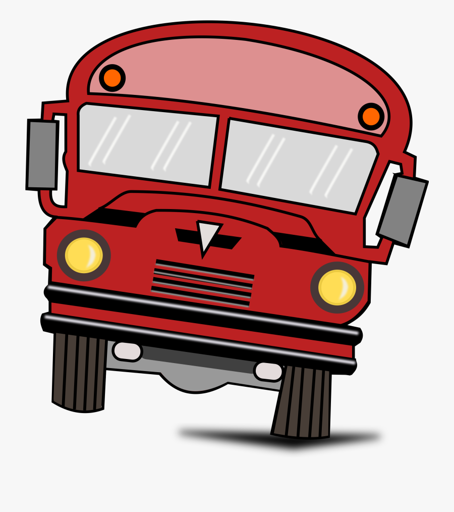 Bus Clipart Red Bus - Transparent Background School Bus Clipart, Transparent Clipart