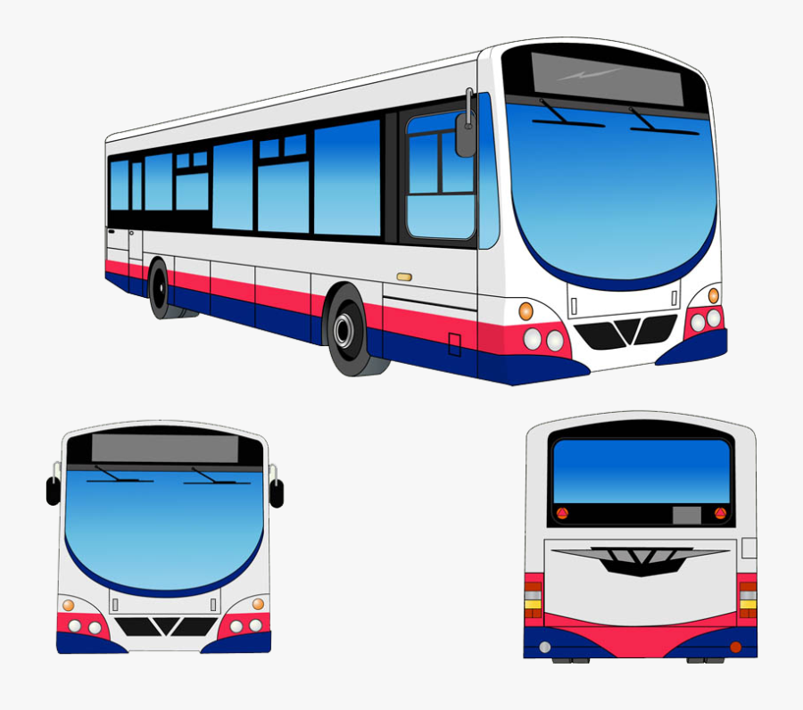 Transit Bus Public Transport Clip Art - T407 Mrt Bus, Transparent Clipart