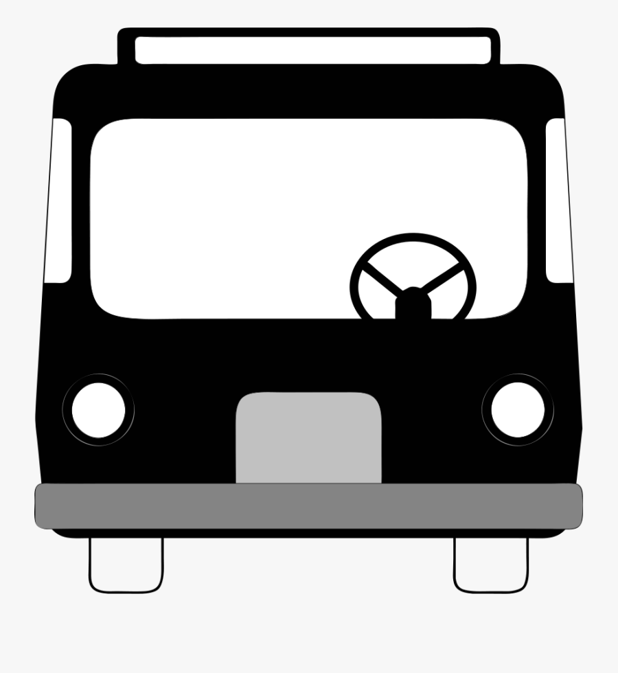 City - Bus - Clipart - Front Of Bus Clipart, Transparent Clipart
