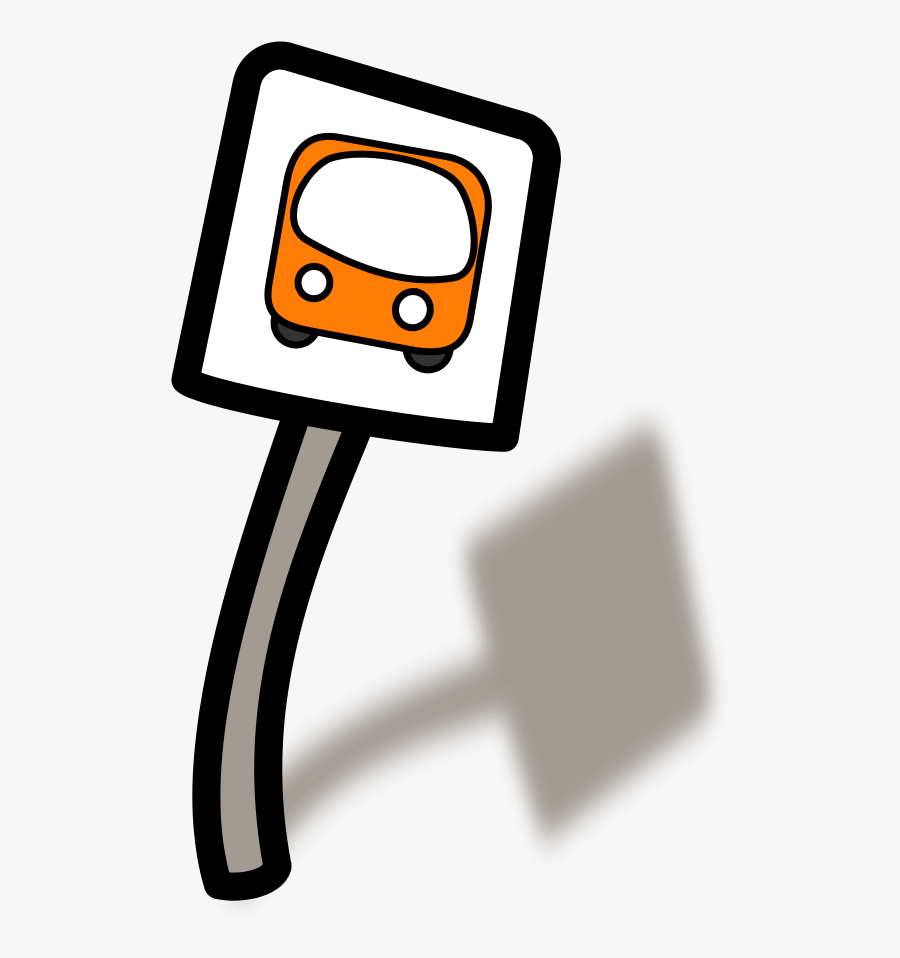 Free Clipart - Bus Stop Sign Clipart, Transparent Clipart