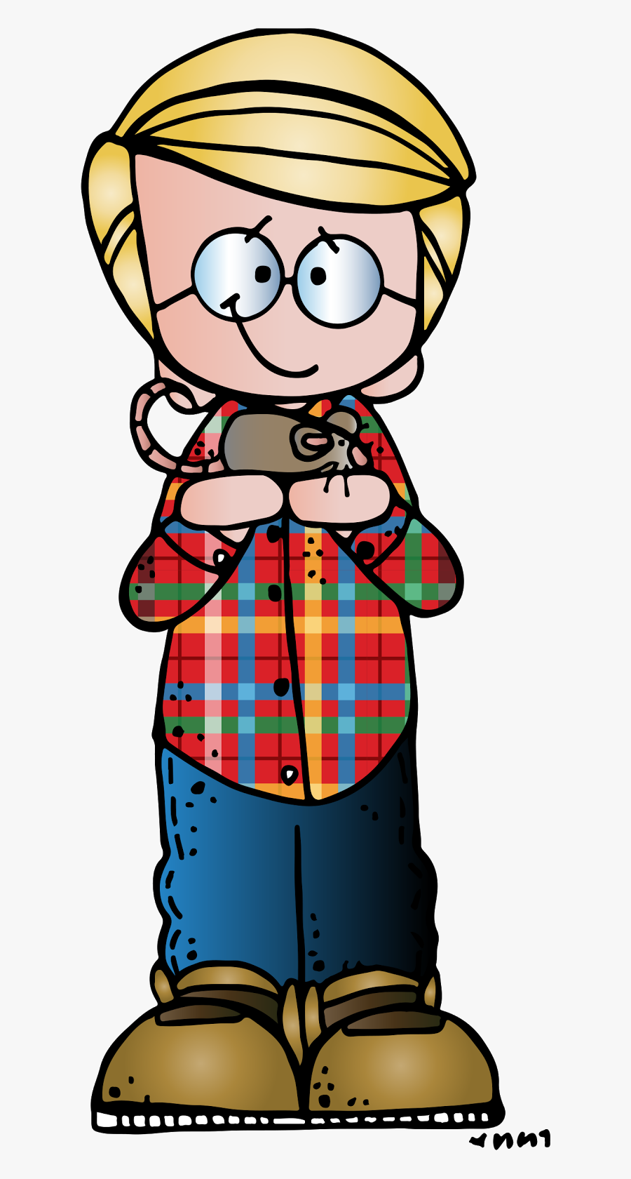 Melonheadz Lds Illustrating Light The World Day - Boys In Glasses Clipart, Transparent Clipart