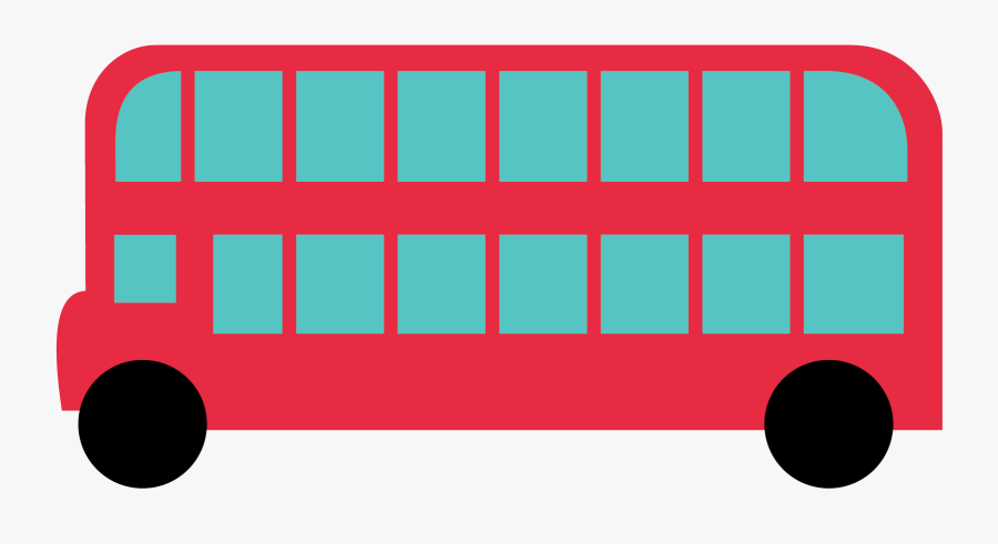 Cartoon Vector Color Transprent - Cartoon Bus Different Color, Transparent Clipart