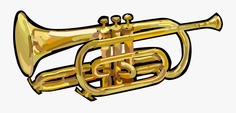 Musical Instrument Vector Image - Trumpet, Transparent Clipart