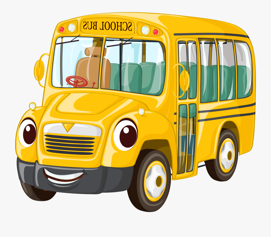 School Bus, Transparent Clipart