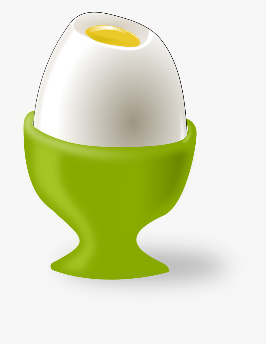 Egg In Cup Vector Clipart - Soft Boiled Egg Cartoon, Transparent Clipart