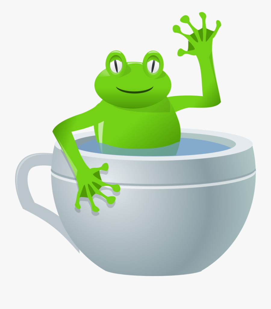 Frog In The Cup, Transparent Clipart