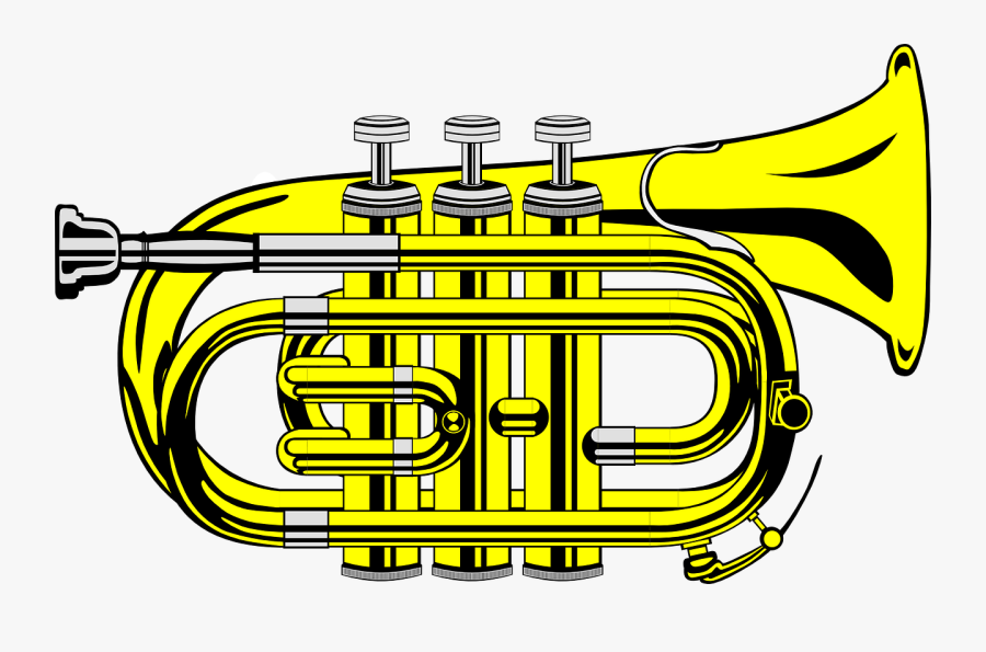 Clipart - Pocket Trumpet - Pocket Trumpet In Clip Art, Transparent Clipart