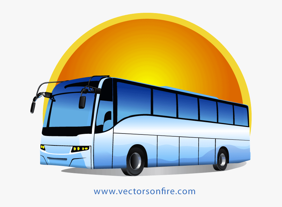 Bus Clip Art, Vector Bus - Tour Bus Vector, Transparent Clipart