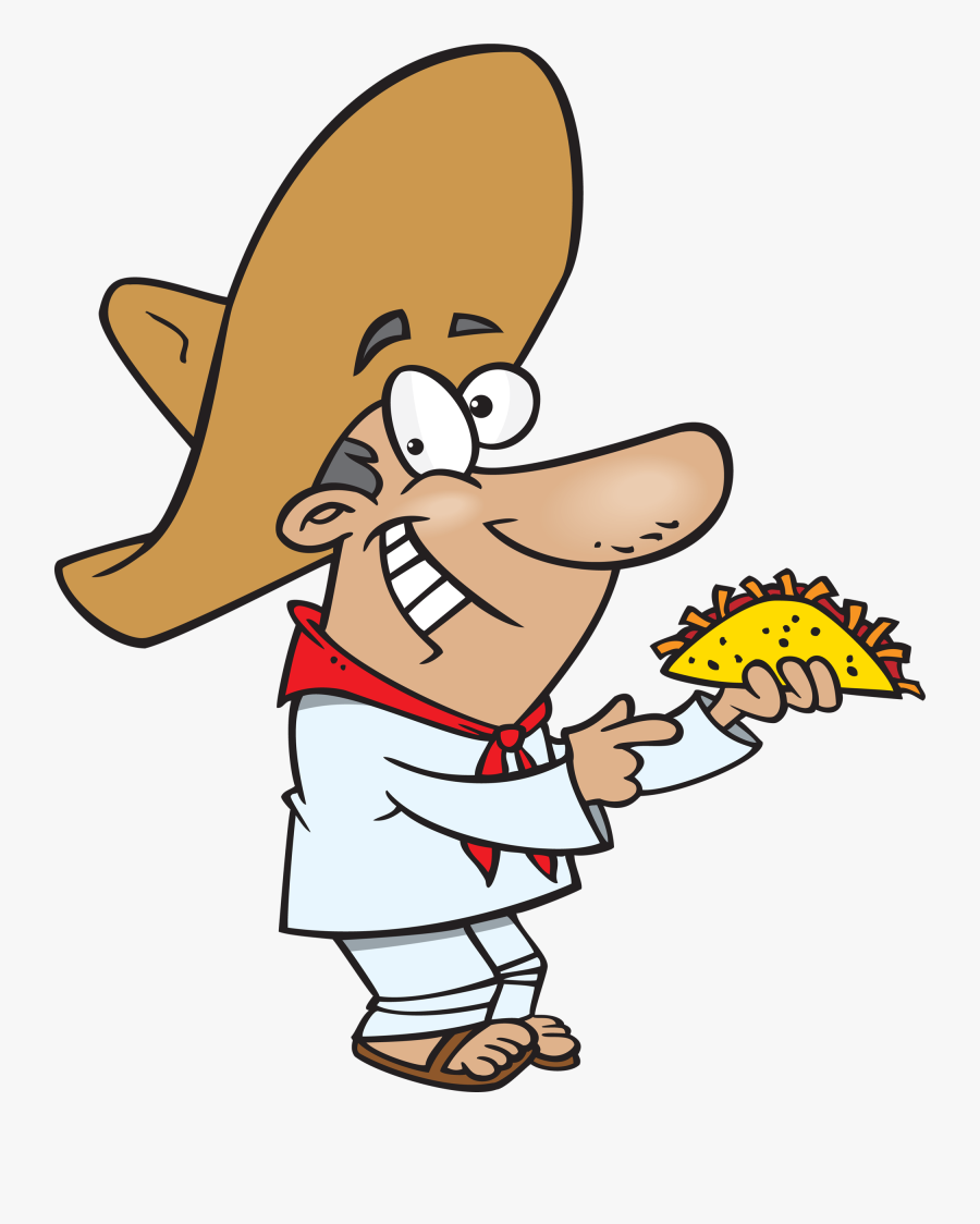 Free Taco Clipart - Person Eating A Taco, Transparent Clipart