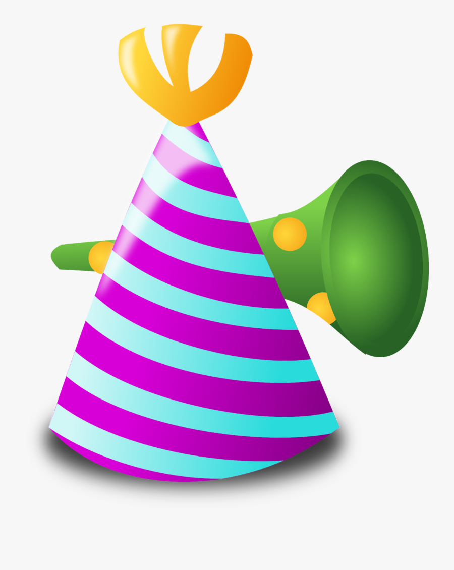 Party Hat,cone,trumpet - Chapeau De Fête Dessin, Transparent Clipart