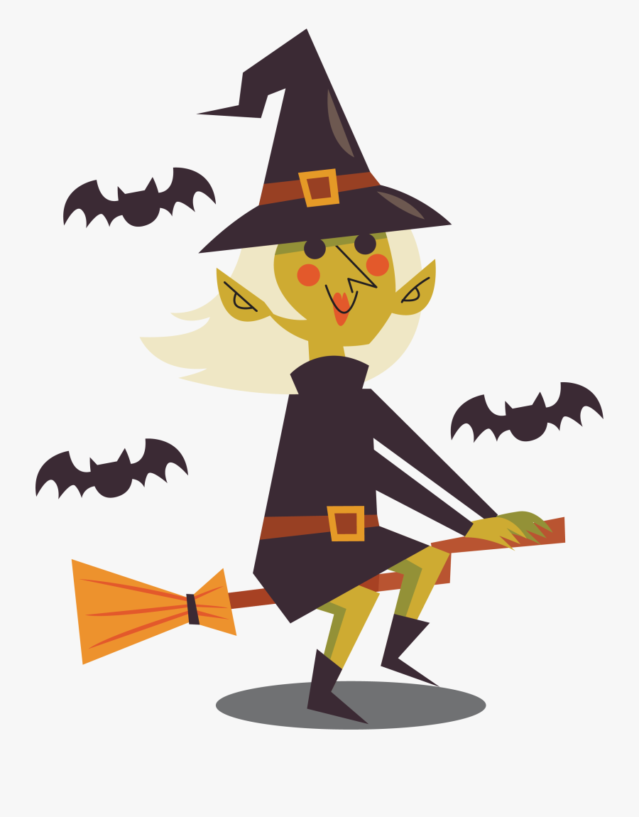 Coconut Clipart Broom - Witches Png, Transparent Clipart