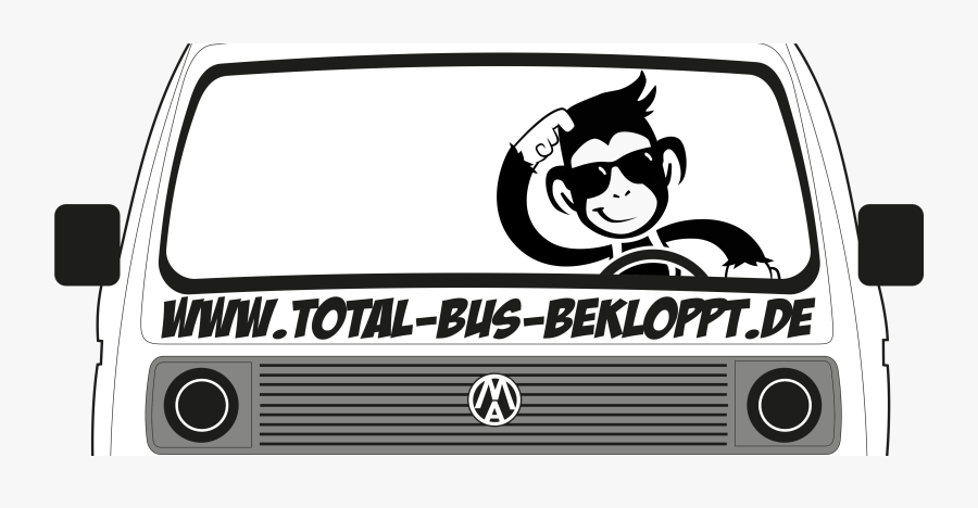 Total Bus Bekloppt - Cartoon, Transparent Clipart
